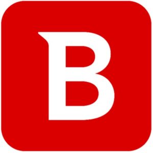 The Bitdefender logo: a white letter B on a red rounded square.
