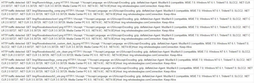 The many IP addresses sitting behind img.reholessbegise.com, the host the dropper pulls images from